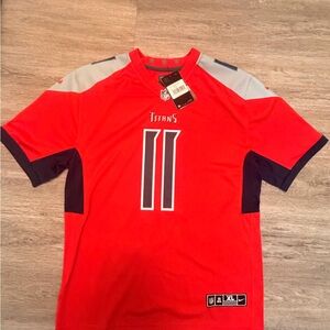 Nike Titans Brown #11 Football Jersey